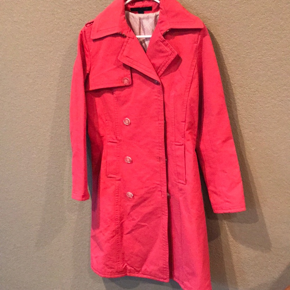 Pink Express trench coat